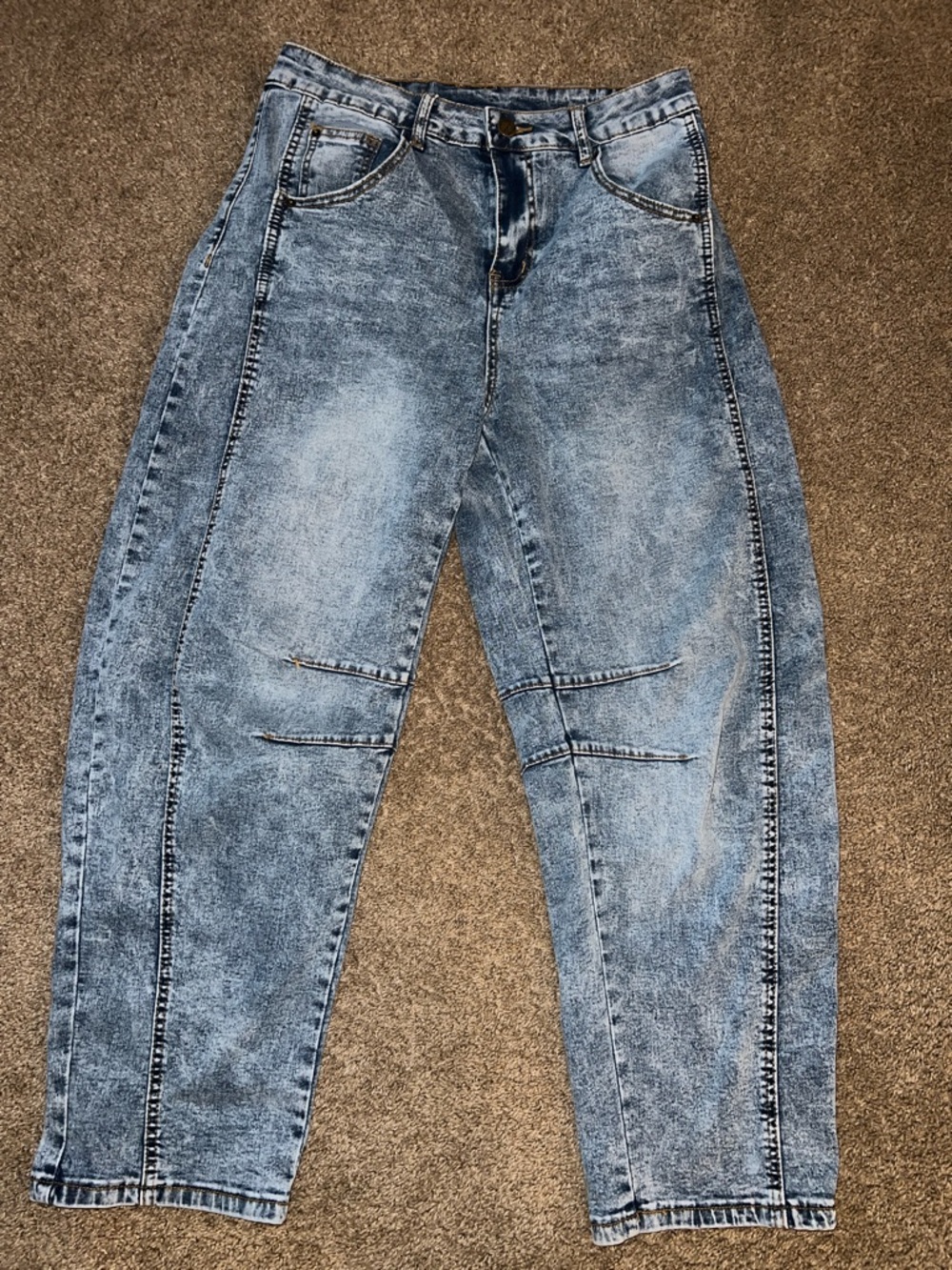 ADGN Light Wash Blue Jeans - Casual Tapered Fit